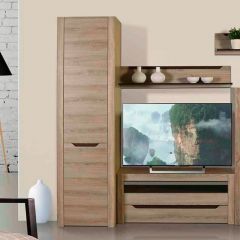 АФИНА А12 Шкаф для одежды и белья Ясень Таормина в Камышлове - kamyshlov.mebel24.online | фото 3