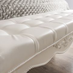 Банкетка Мишель (белый матовый) в Камышлове - kamyshlov.mebel24.online | фото 3