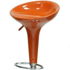 Барный стул Barneo N-100 Bomba оранжевый глянец в Камышлове - kamyshlov.mebel24.online | фото 2