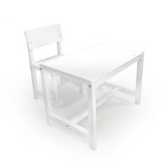Детский растущий комплект стол и стул Я САМ "Лофт" (Белый, Белый) в Камышлове - kamyshlov.mebel24.online | фото