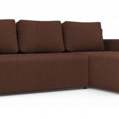 Диван угловой Алиса 3 Bahama CHOCOLATE - Teos Dark Brown в Камышлове - kamyshlov.mebel24.online | фото