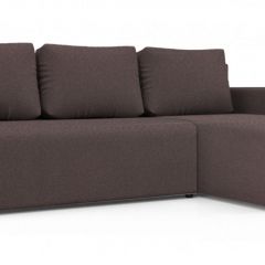 Диван угловой Алиса 3 Bahama PLUM - Teos Dark Brown в Камышлове - kamyshlov.mebel24.online | фото