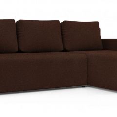 Диван угловой Алиса 3 Bahama VISION - Teos Dark Brown в Камышлове - kamyshlov.mebel24.online | фото