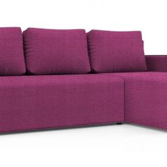 Диван угловой Алиса 3 Shaggy FUCHSIA - TEOS BLACK в Камышлове - kamyshlov.mebel24.online | фото