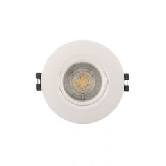 DK3028-WH Встраиваемый светильник, IP 20, 10 Вт, GU5.3, LED, белый, пластик в Камышлове - kamyshlov.mebel24.online | фото