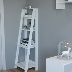 Этажерка лофт (белый) в Камышлове - kamyshlov.mebel24.online | фото 2