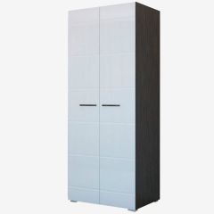 Фиеста №2 Шкаф со штангой (Венге/Белый глянец) в Камышлове - kamyshlov.mebel24.online | фото