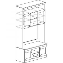 Гостиная Инна 1 Денвер светлый в Камышлове - kamyshlov.mebel24.online | фото 10