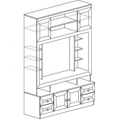 Гостиная Инна 4 Денвер темный в Камышлове - kamyshlov.mebel24.online | фото 3