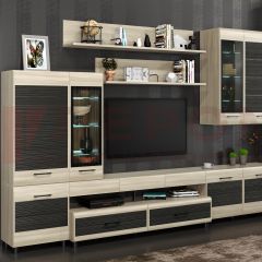 Гостиная Камелия Композиция 4 (Ясень Асахи комбинированный) в Камышлове - kamyshlov.mebel24.online | фото