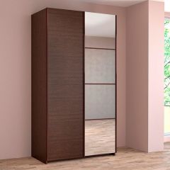 ИННЭС-5 Шкаф-купе 2-х дв. 1400 (1дв. Ф1 - венге, 1дв. Ф2 - зеркало) в Камышлове - kamyshlov.mebel24.online | фото