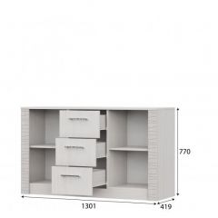 ГАММА 20 Комод 3 ящика 2-х створчатый Серия №4 в Камышлове - kamyshlov.mebel24.online | фото 2