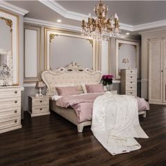 Комод 4 ящика Афина + Зеркало ППУ Афина (крем корень) в Камышлове - kamyshlov.mebel24.online | фото 7