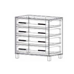 Комод 4 ящика "Лофт 8" в Камышлове - kamyshlov.mebel24.online | фото 2