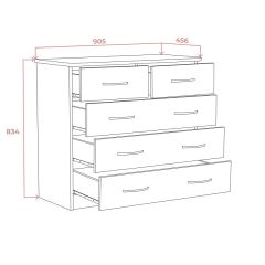 Комод 900 (Дуб сонома светлый) Эко в Камышлове - kamyshlov.mebel24.online | фото 2