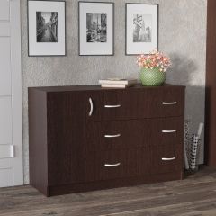 Комод Лофт (3 ящика/1 дверца) Венге в Камышлове - kamyshlov.mebel24.online | фото