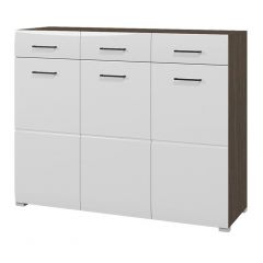 Комод Ненси (Венге/Белый глянец) в Камышлове - kamyshlov.mebel24.online | фото