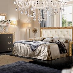 Комод Тиффани Premium черная/золото (ТФКМ-1(П) в Камышлове - kamyshlov.mebel24.online | фото 2