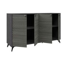 Комодино ПМ-390.03 Комод (ЛДСП Матера/МДФ Санторини темный) в Камышлове - kamyshlov.mebel24.online | фото 3