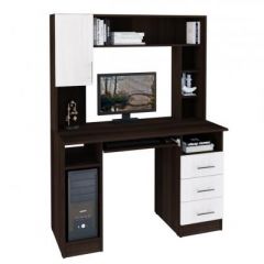 Компьютерный стол №2 (Венге/Анкор белый) в Камышлове - kamyshlov.mebel24.online | фото 2