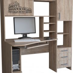 Компьютерный стол КЛ №6.0 левый (Дуб баррик) в Камышлове - kamyshlov.mebel24.online | фото