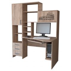 Компьютерный стол КЛ №6.0 правый (Дуб баррик) в Камышлове - kamyshlov.mebel24.online | фото