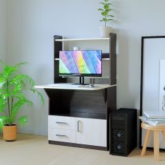Компьютерный стол СП-1 (Венге/Дуб молочный) в Камышлове - kamyshlov.mebel24.online | фото 3