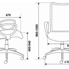 Кресло Бюрократ CH-599/DB/TW-10N тёмно-синий в Камышлове - kamyshlov.mebel24.online | фото 3