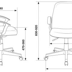 Кресло Бюрократ CH-808-LOW/#B черный 3С11 в Камышлове - kamyshlov.mebel24.online | фото 4