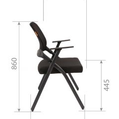 Кресло для посетителей CHAIRMAN NEXX (ткань стандарт черный/сетка DW-61) в Камышлове - kamyshlov.mebel24.online | фото 7