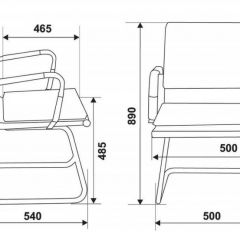 Кресло для посетителя Бюрократ CH-993-Low-V/Red красный в Камышлове - kamyshlov.mebel24.online | фото 3