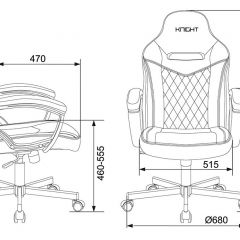 Кресло игровое Бюрократ VIKING 6 KNIGHT B FABRIC черный в Камышлове - kamyshlov.mebel24.online | фото 4