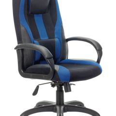 Кресло компьютерное BRABIX PREMIUM "Rapid GM-102" (экокожа/ткань, черное/синее) 532106 в Камышлове - kamyshlov.mebel24.online | фото 1