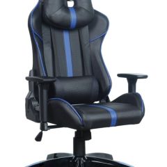 Кресло компьютерное BRABIX "GT Carbon GM-120" (черное/синее) 531930 в Камышлове - kamyshlov.mebel24.online | фото