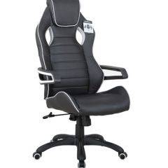 Кресло компьютерное BRABIX Techno Pro GM-003 (экокожа черное/серое, вставки серые) 531814 в Камышлове - kamyshlov.mebel24.online | фото 2