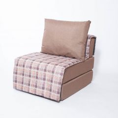 Кресло-кровать бескаркасное Харви (коричневый-квадро беж) в Камышлове - kamyshlov.mebel24.online | фото