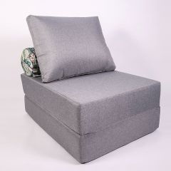Кресло-кровать-пуф бескаркасное Прайм (Серый) в Камышлове - kamyshlov.mebel24.online | фото