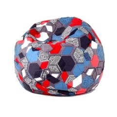 Кресло-мешок Мяч M (Geometry Slate) в Камышлове - kamyshlov.mebel24.online | фото