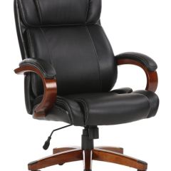 Кресло офисное BRABIX PREMIUM "Magnum EX-701" (дерево, рециклированная кожа, черное) 531827 в Камышлове - kamyshlov.mebel24.online | фото