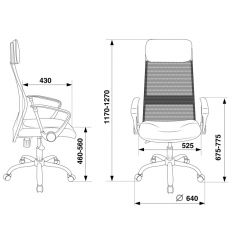 Кресло руководителя Бюрократ KB-6N/SL/B/TW-11 черный в Камышлове - kamyshlov.mebel24.online | фото 4