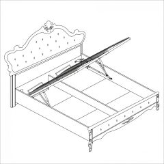 Кровать 1600 Мишель с мягким изголовьем в Камышлове - kamyshlov.mebel24.online | фото 2
