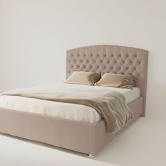 Кровать Берлин без основания 2000 (велюр серый) в Камышлове - kamyshlov.mebel24.online | фото