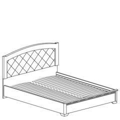 Кровать двойная №815 Парма кремовый белый (1800) в Камышлове - kamyshlov.mebel24.online | фото 2