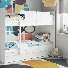 Кровать двухъярусная "Тетрис" (латы) с бортиками + ящики в Камышлове - kamyshlov.mebel24.online | фото 17