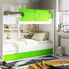 Кровать двухъярусная "Тетрис" (латы) с бортиками + ящики в Камышлове - kamyshlov.mebel24.online | фото 19