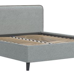 Кровать интерьерная Миа (1600) Купер 18/Кант Лайт 10 в Камышлове - kamyshlov.mebel24.online | фото 3