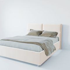 Кровать Корсика с ПМ 800 (экокожа белая) в Камышлове - kamyshlov.mebel24.online | фото 2