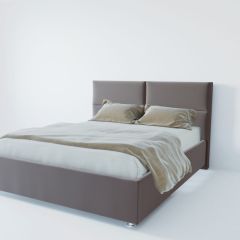 Кровать Корсика с ПМ 800 (велюр темно-серый) в Камышлове - kamyshlov.mebel24.online | фото 2