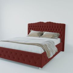 Кровать Нягань с ПМ 900 (велюр бордо) в Камышлове - kamyshlov.mebel24.online | фото 2