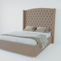 Кровать Берлин ЛЮКС без основания 800 (велюр серый) в Камышлове - kamyshlov.mebel24.online | фото